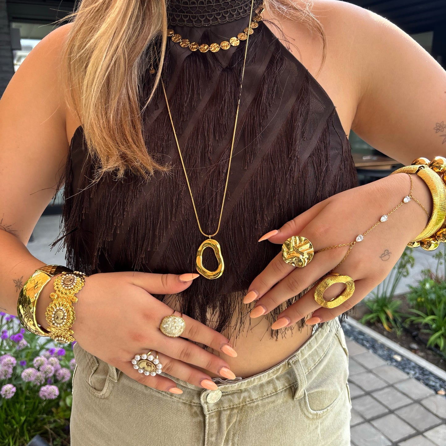 Statement Bangle - Roos