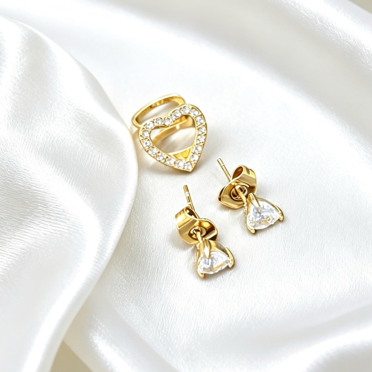 Oorbellen Studs Met Ear cuff – Bella