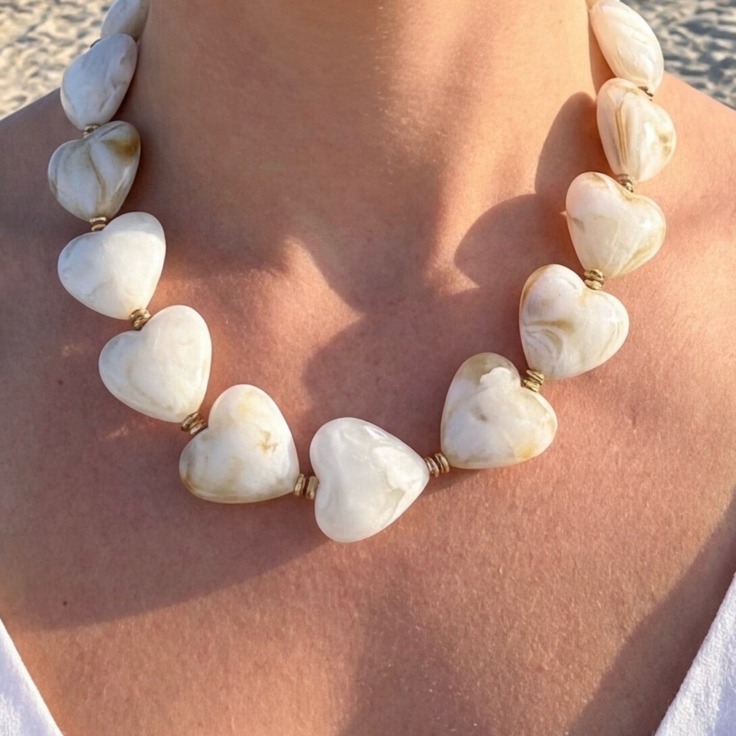 Hartjes Kralen Ketting – Olivia