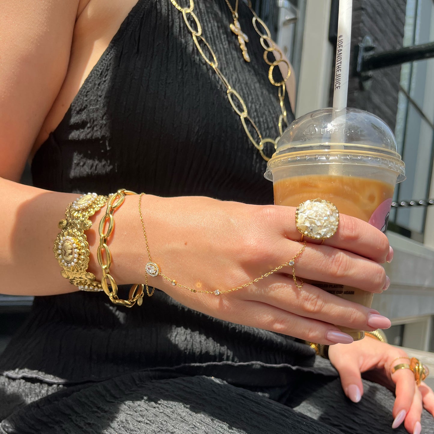 Statement Ring Met Steen - Lana
