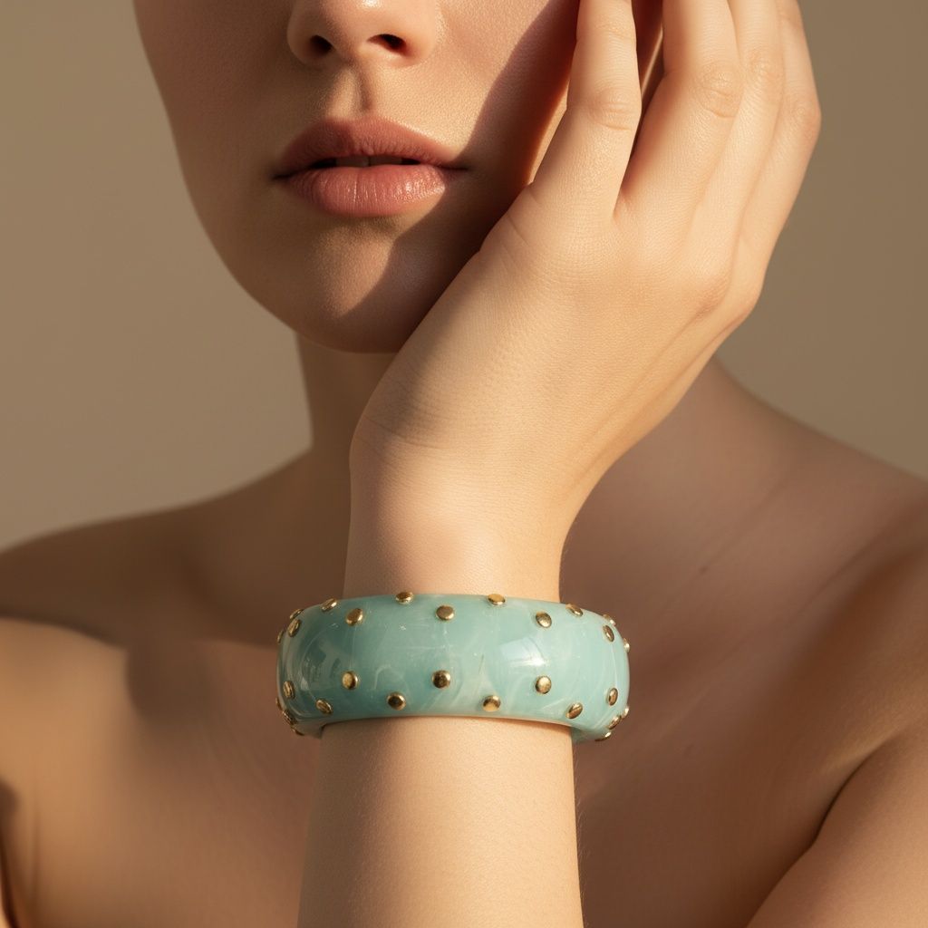 Bangle Met Studs Large – Natasja