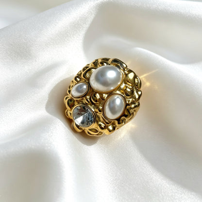 Grove Ring Met Parels – Daisy