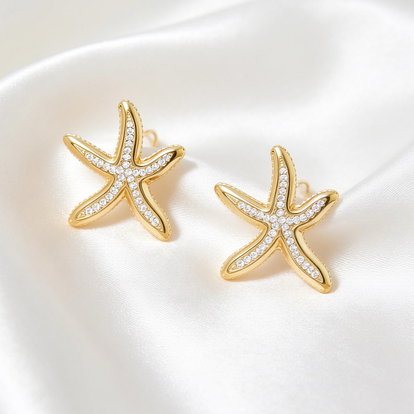 Zeesterren Oorbellen Met Strass – Fay