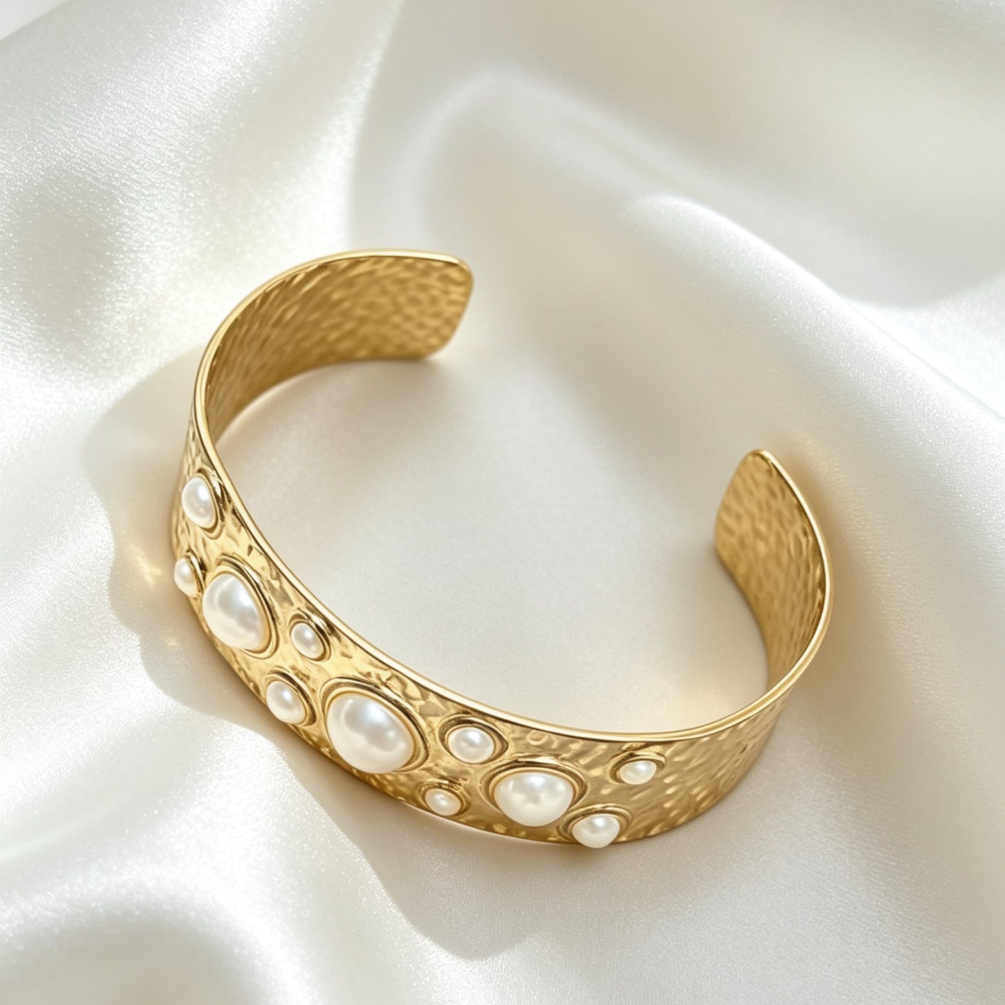 Bangle Met Parels – Rosa