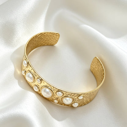 Bangle Met Parels – Rosa