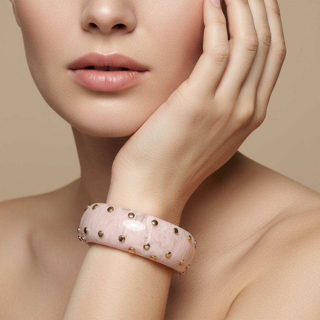 Bangle Met Studs Large – Natasja