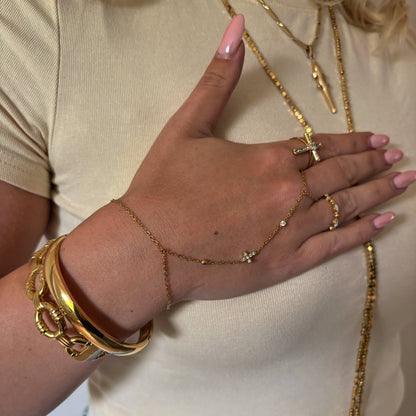 Hand Chain Met Kruis - Loïs