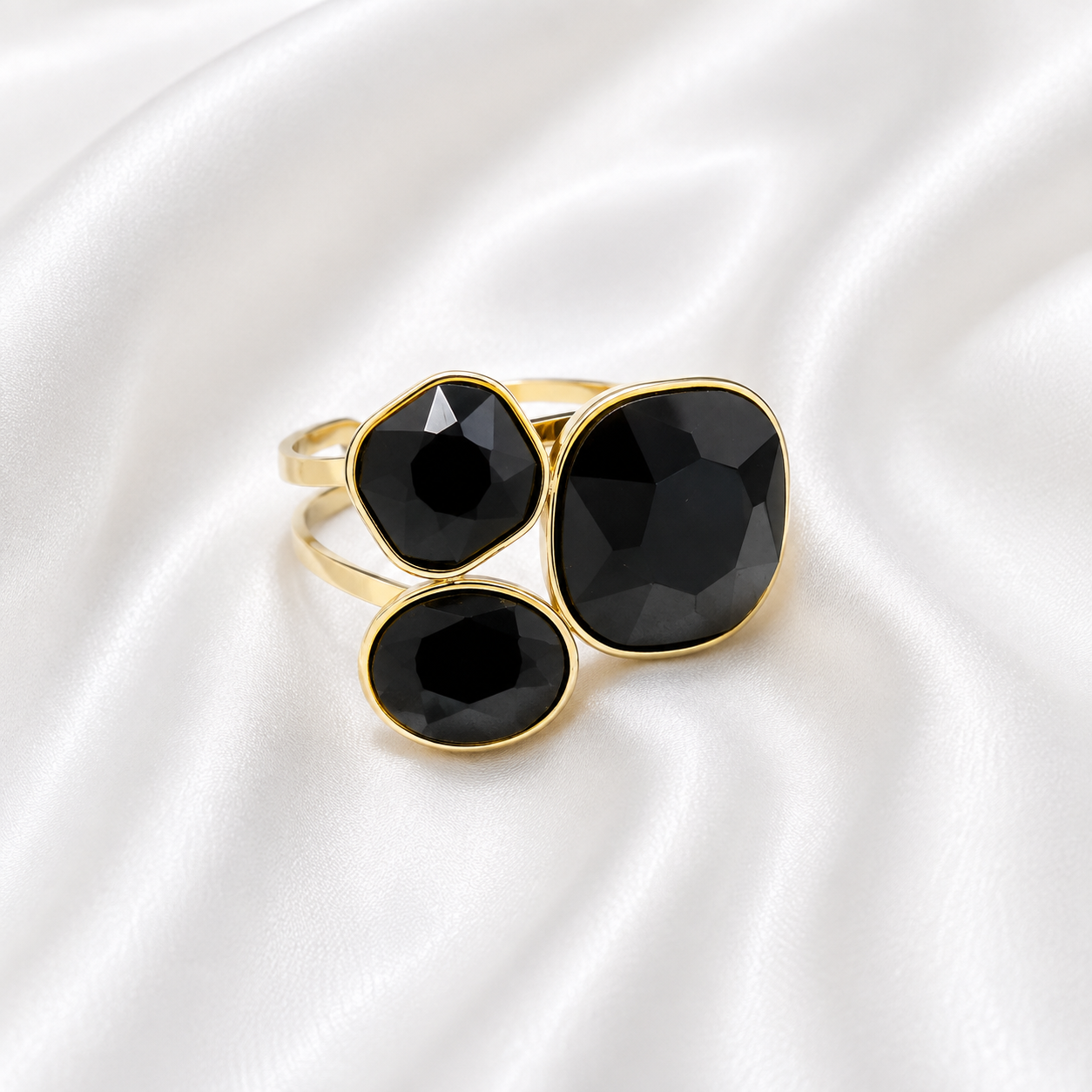 Ring Met Steentjes – Jet