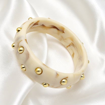 Bangle Met Studs Medium – Natasja