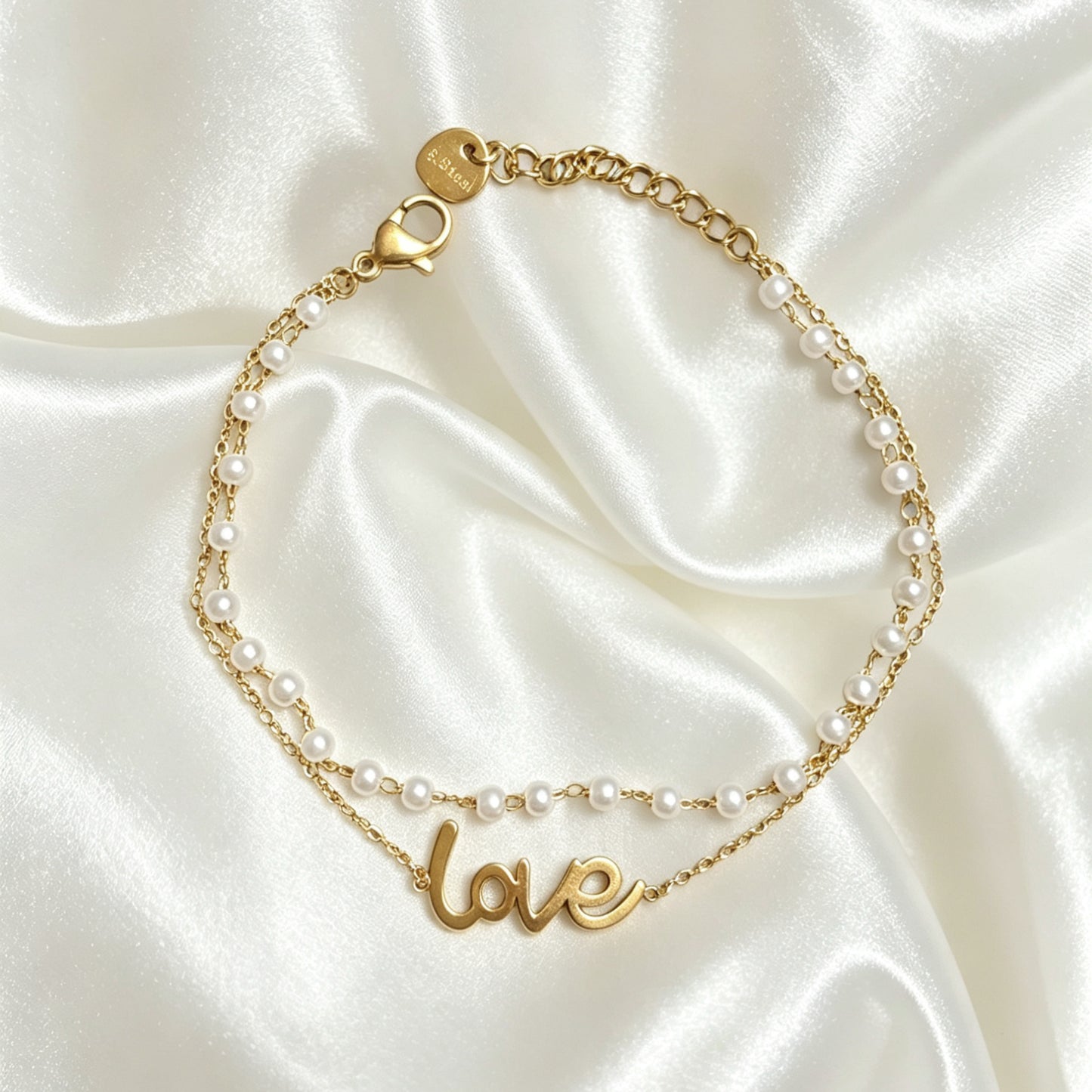 Love Armband Met Parel – Jade