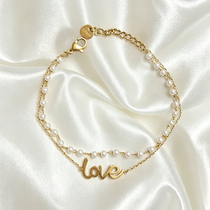 Love Armband Met Parel – Jade