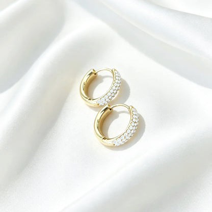 Oorbellen Met Strass Medium - Renee