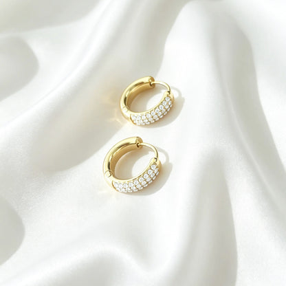 Oorbellen Met Strass Small - Renee
