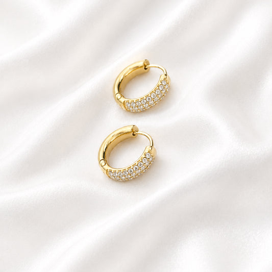 Oorbellen Met Strass Small - Renee