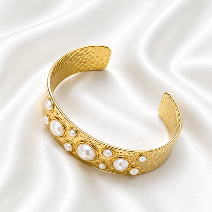Bangle Met Parels – Rosa