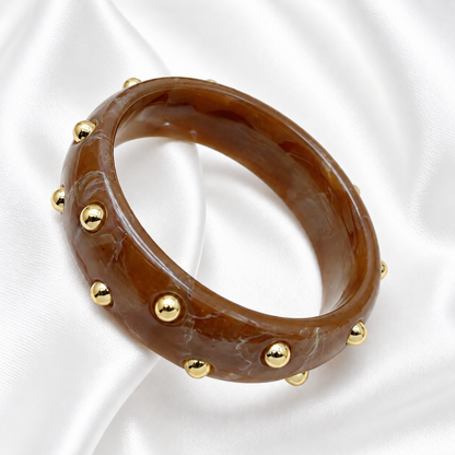 Bangle Met Studs Medium – Natasja