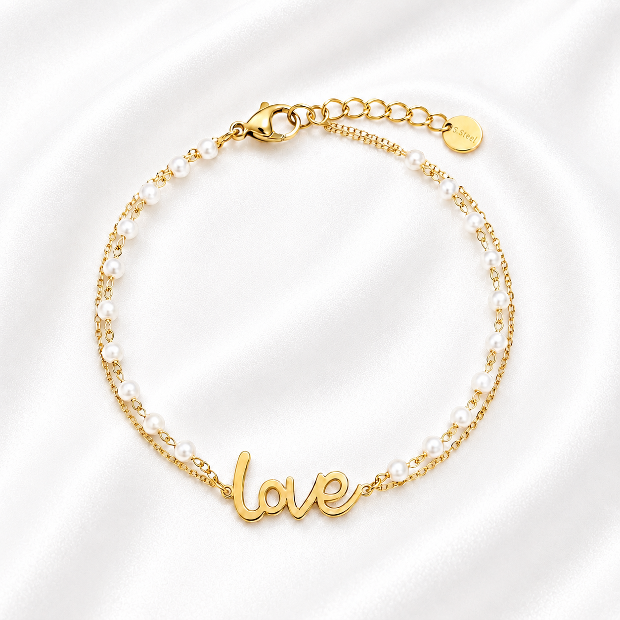 Love Armband Met Parel – Jade