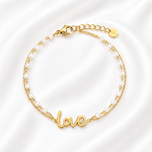Love Armband Met Parel – Jade