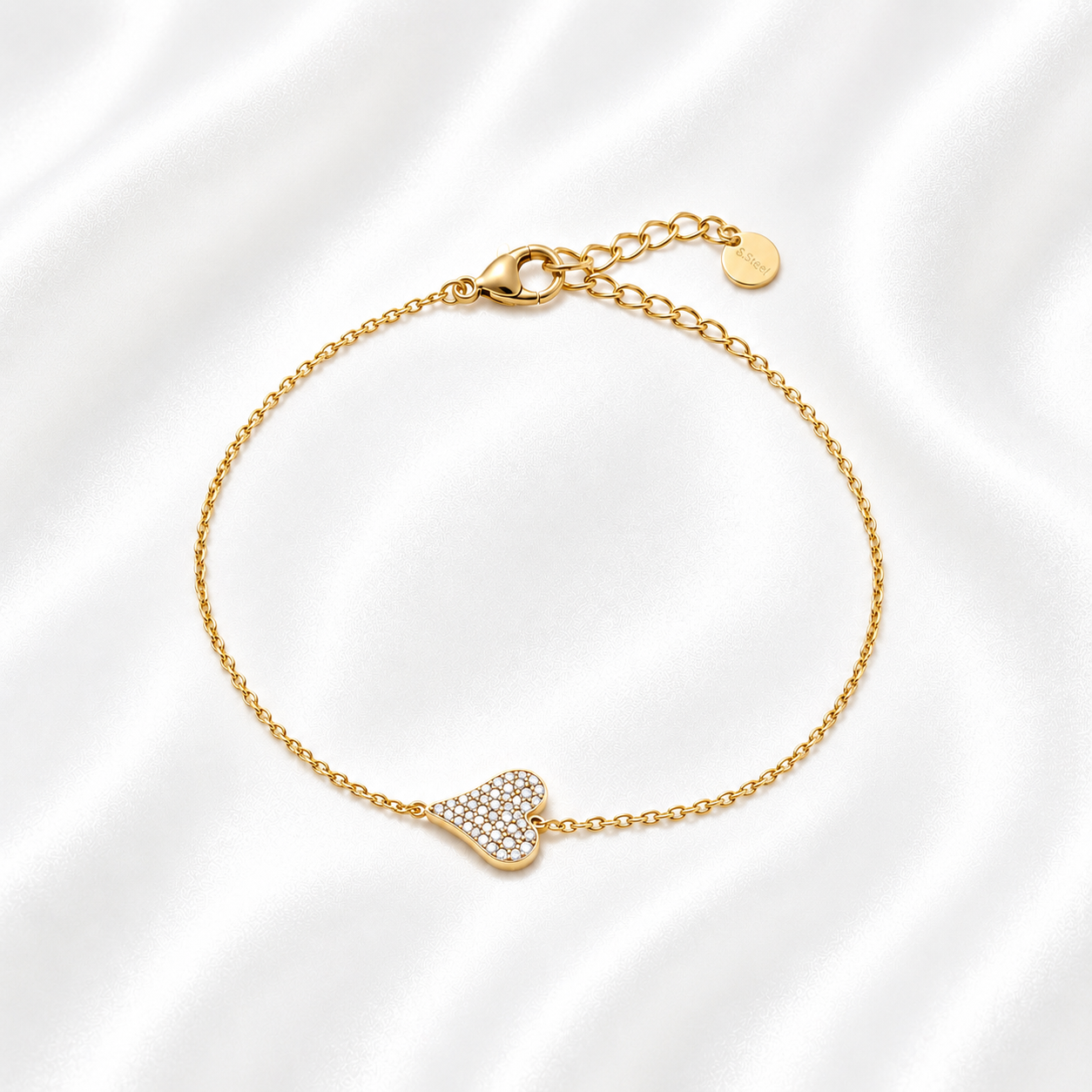 Hartjes Strass Armband – Jitte