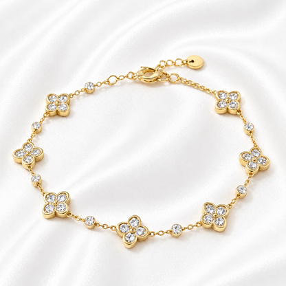 Bloemetjes Armband Met Strass – Deem