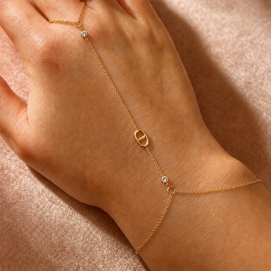 Hand Chain DD Met Steentjes – Ted