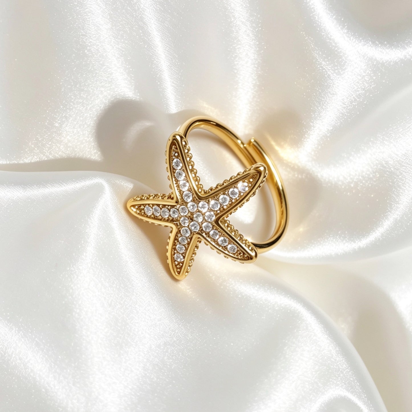 Zeester Ring Met Strass – Puck