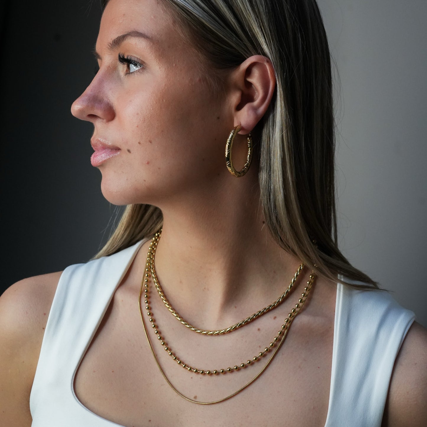 Oorringen Met Structuur – Celine