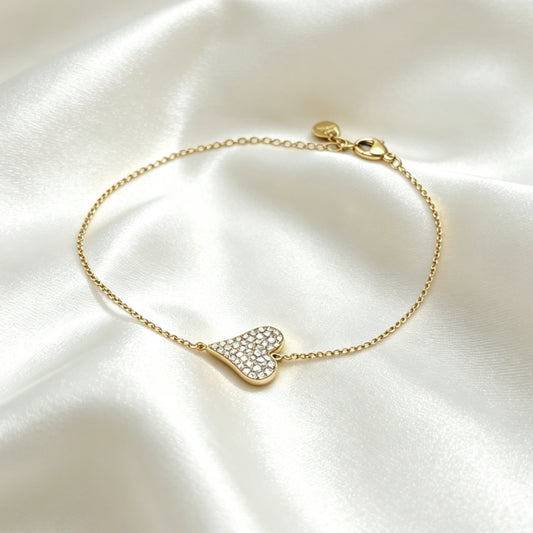 Hartjes Strass Armband – Jitte