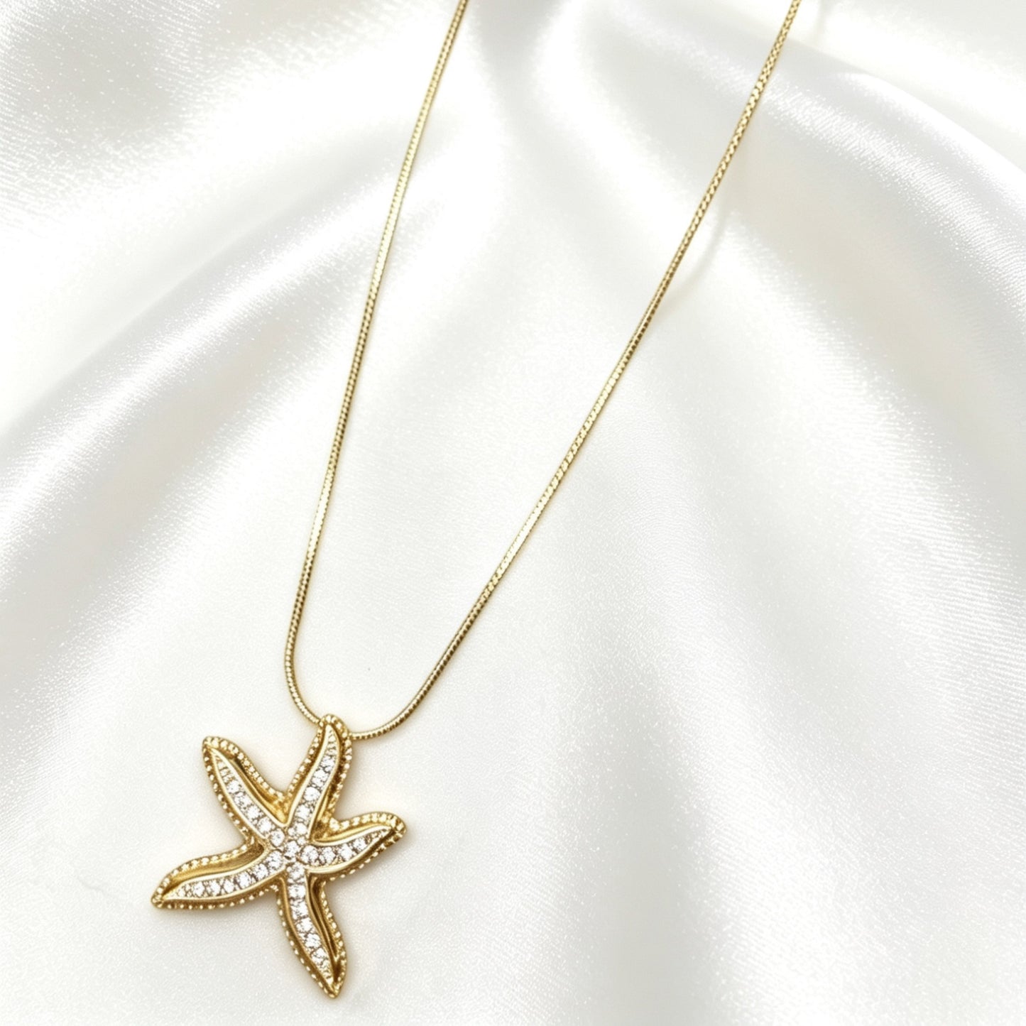 Zeester Ketting Met Strass – Puck