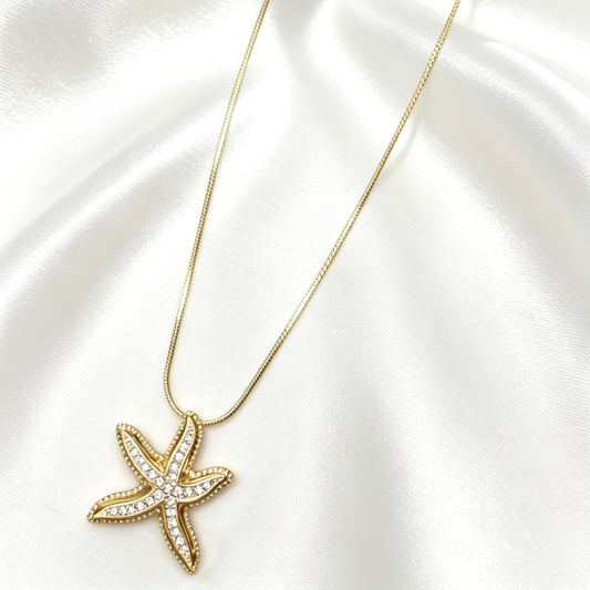Zeester Ketting Met Strass – Puck