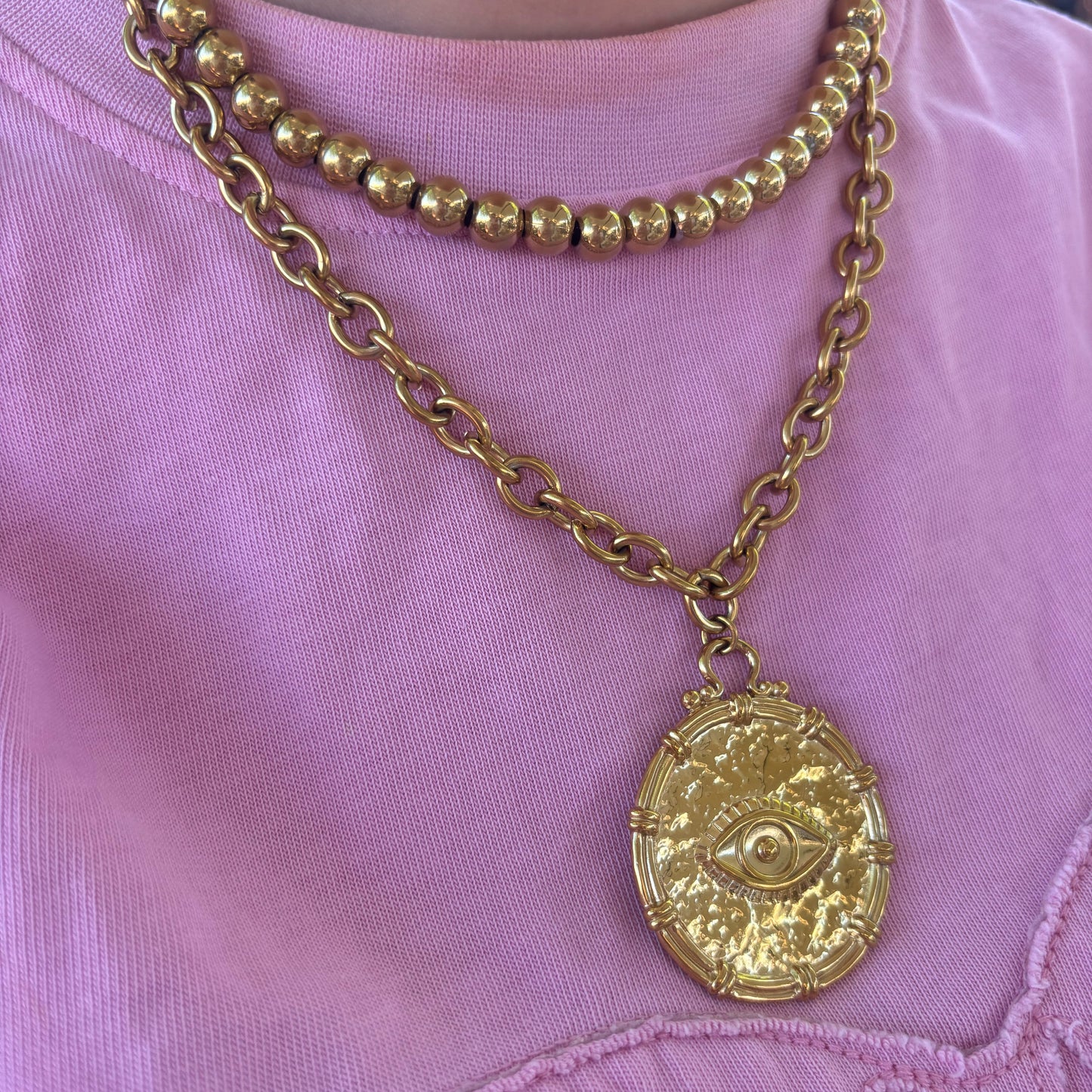 Munt Ketting Met Oog – Jill
