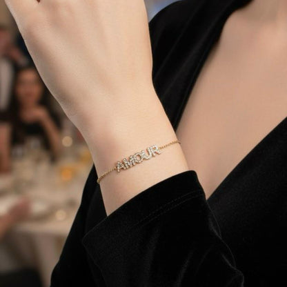 Amour Strass Amband – Rome