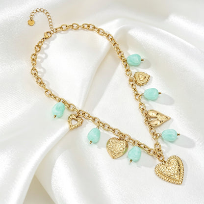 Bedel Ketting Met Hartjes – Gwen