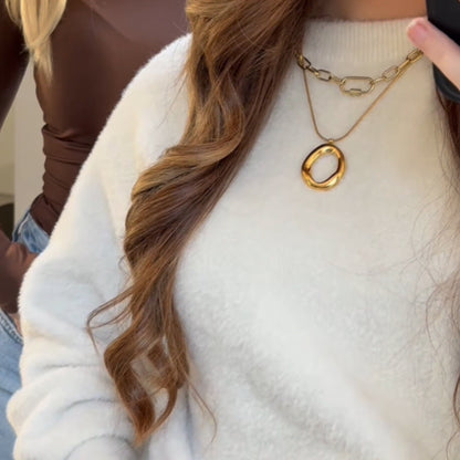 Clip Ketting Met Strass – Selma
