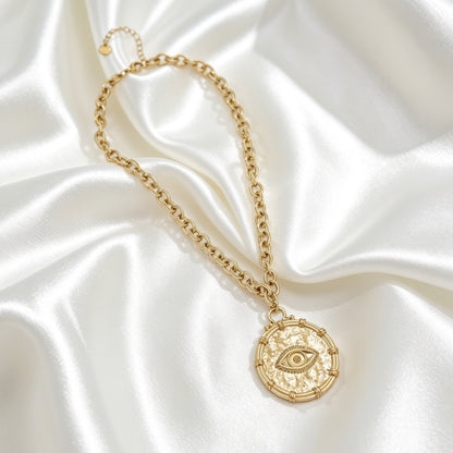 Munt Ketting Met Oog – Jill