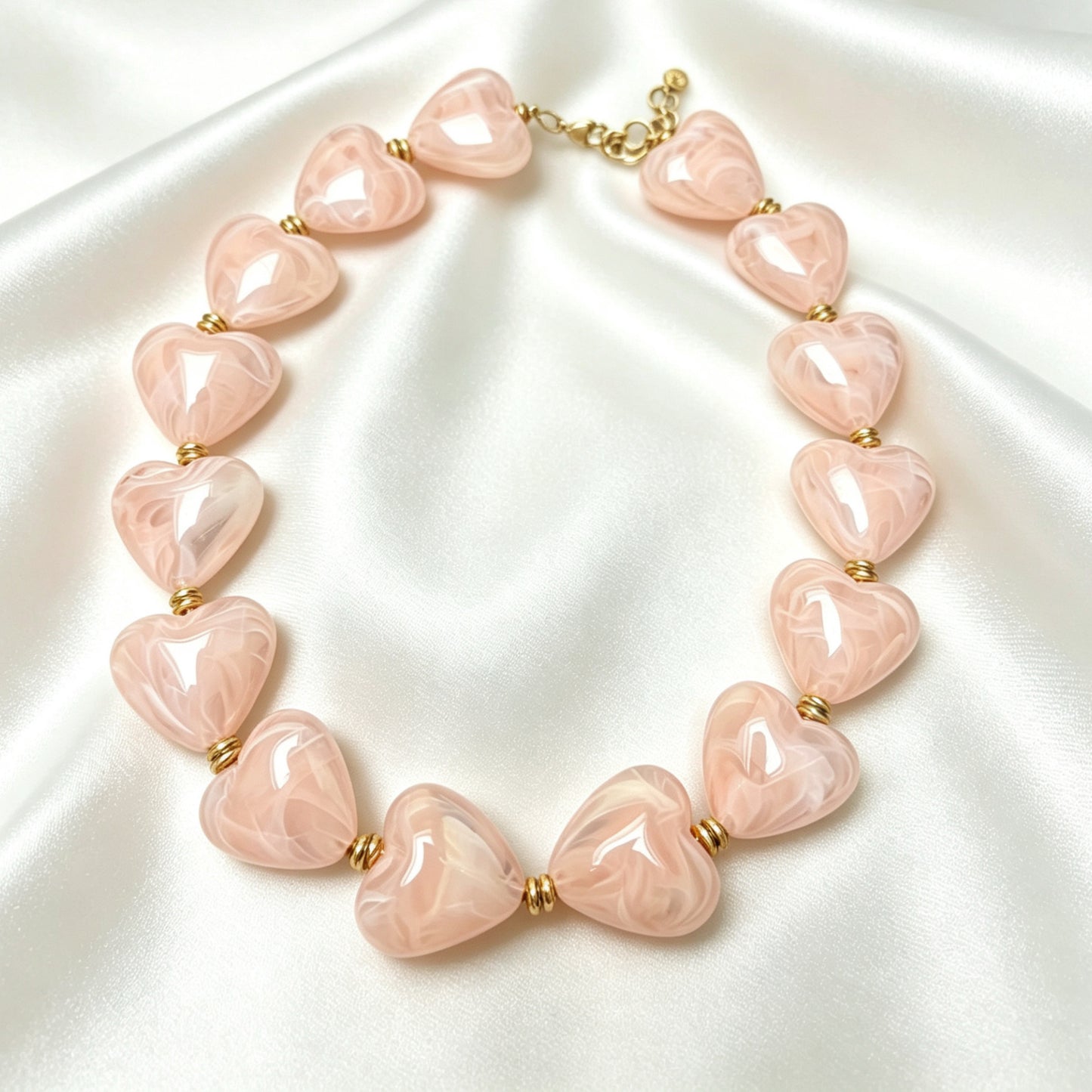 Hartjes Kralen Ketting – Olivia