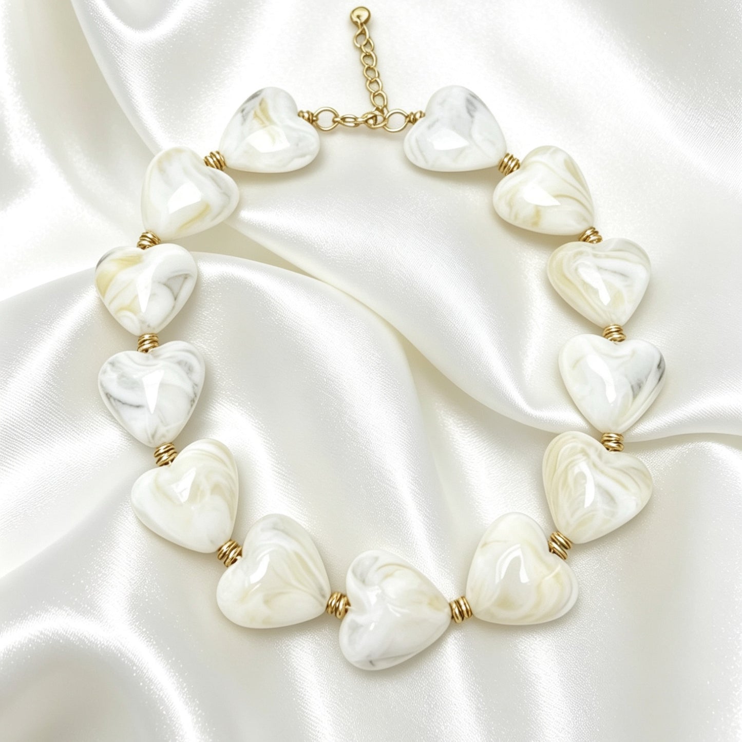 Hartjes Kralen Ketting – Olivia