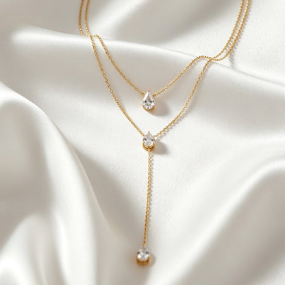 Dubbele Ketting Met Steentjes – Lizz