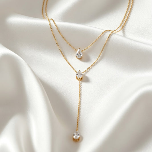 Dubbele Ketting Met Steentjes – Lizz
