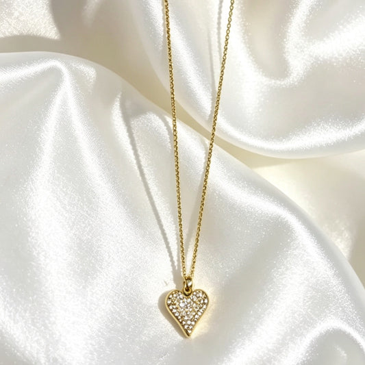 Hartjes Strass Ketting – Jitte