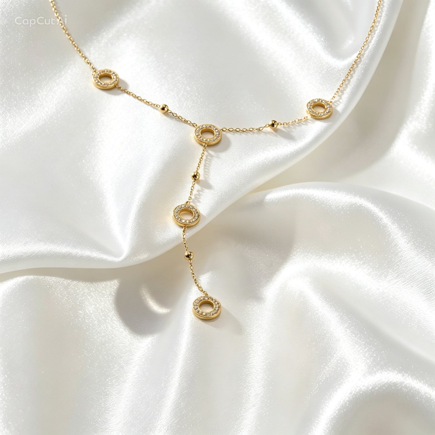 Cirkel Ketting Met Strass – Donna