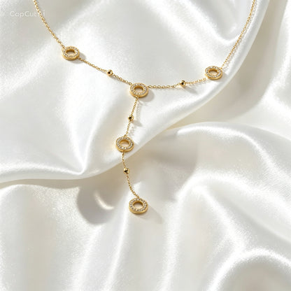 Cirkel Ketting Met Strass – Donna