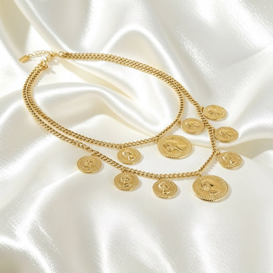 Grove Munten Ketting – Lindsey