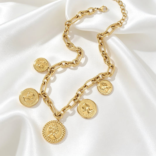 Grove Munten Ketting – Anna