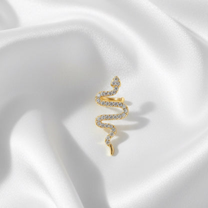Ear Cuff Met Slang Strass – Coco