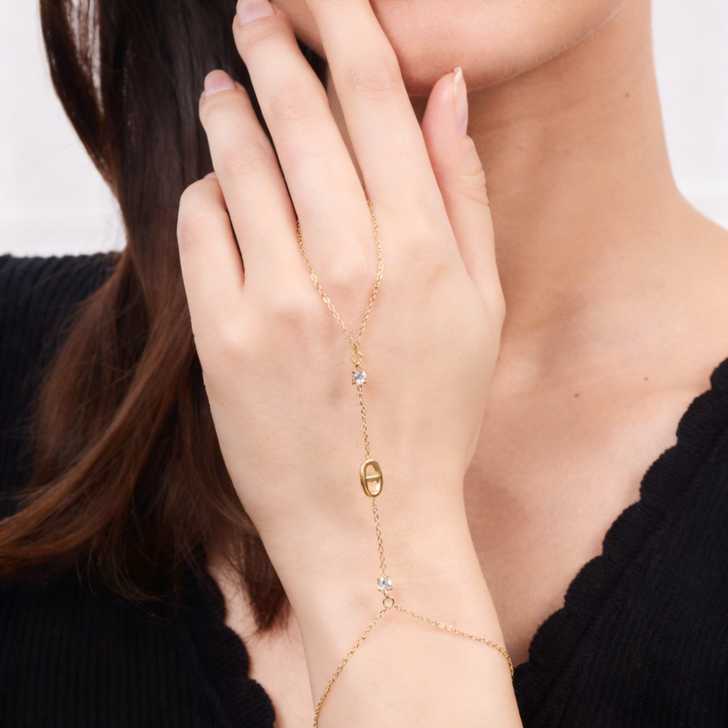Hand Chain DD Met Steentjes – Ted