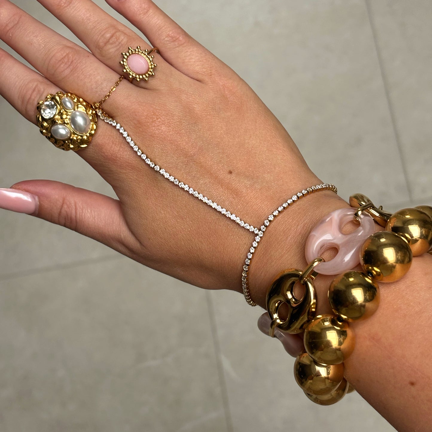 Statement Bolletjes Armband - Daan