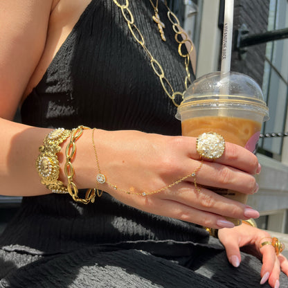 Statement Ring Met Steen - Lana