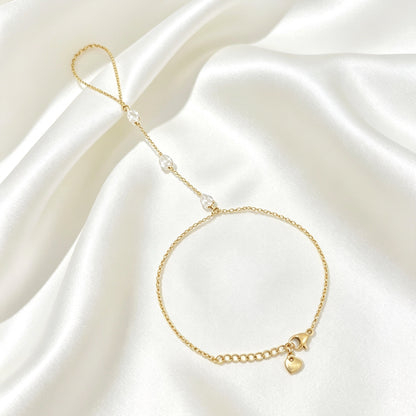 Hand Chain Met Steentjes - Lotte