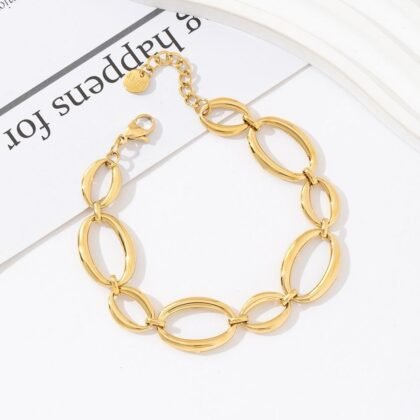 Ovale Cirkel Armband - Fem